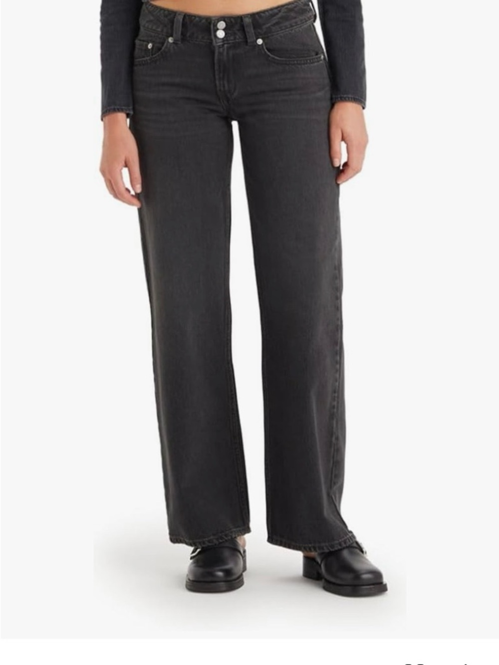 Levi’s Superlow Loose Jeans 32x32 NWT Black Wash Low Rise Baggy Straight Leg Y2K